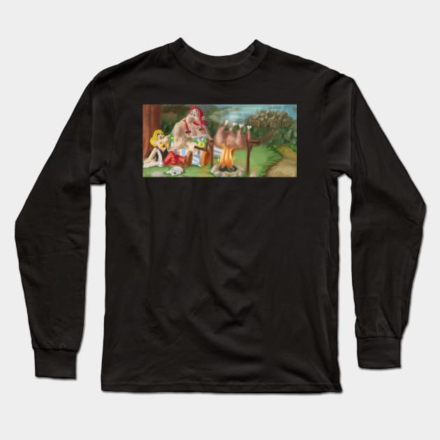 Asterix and Obelix Long Sleeve T-Shirt by An_dre 2B